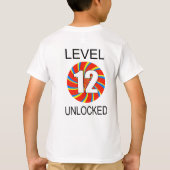 第12誕生日コンピュータゲーマー Tシャツ (裏面)