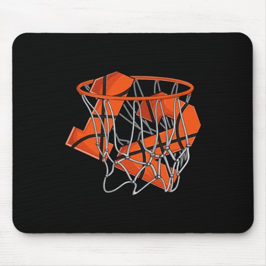 第12誕生日バスケットボールキッズ マウスパッド (正面)