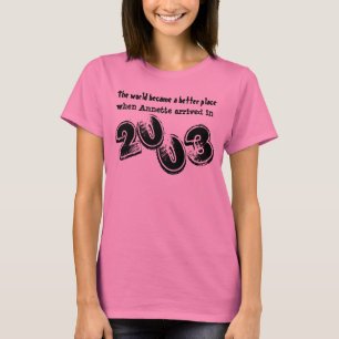 第12誕生日プレゼント2003年または年の気持ち08A Tシャツ