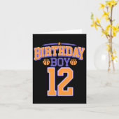 第12誕生日ボーイビスケットビル恋人12歳Bd カード (黄色い花)