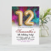 第12誕生日勾配招待状 招待状 (スタンド正面)