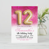 第12誕生日勾配招待状 招待状 (スタンド正面)