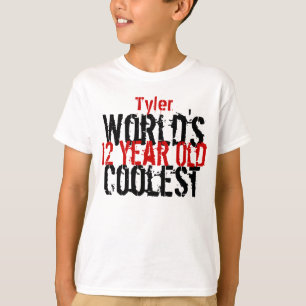 第12誕生日贈与世界クール12歳の少年 Tシャツ