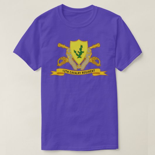第12連隊（Brリボン付） Tシャツ (デザイン正面)