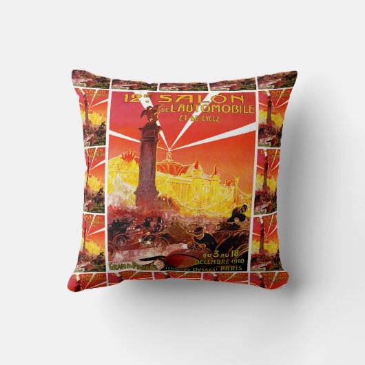 第12 l'Automobileサロンdeとdu Cycle クッション (裏面)