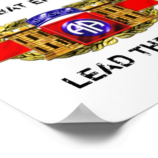 第12B第82空挺師団 ポスター (角)