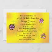 第13パーティの招待状 招待状 (裏面)