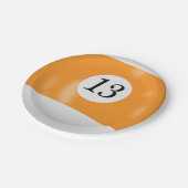 第13ビリヤード球 ペーパープレート (アングル)