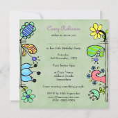 第13回ドードルカラフルズ誕生パーティーの招待 招待状 (裏面)