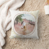 第13回ホワイトレースのようなカスタム写真記念日 クッション (ブランケット)