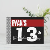 第13回生誕祭モダンパーティー赤黒白2C 招待状 (スタンド正面)