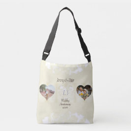 第13回結婚記念レースに似たハートクロス   ボ クロスボディバッグ