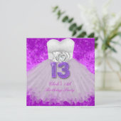 第13回誕生日パーティーガールズパープル 招待状 (スタンド正面)