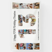 第13回誕生日パーティー第13回写真コラージュ 横断幕 (縦)