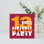 第13回誕生日パーティー13歳グランジZ13A 招待状 (スタンド正面)