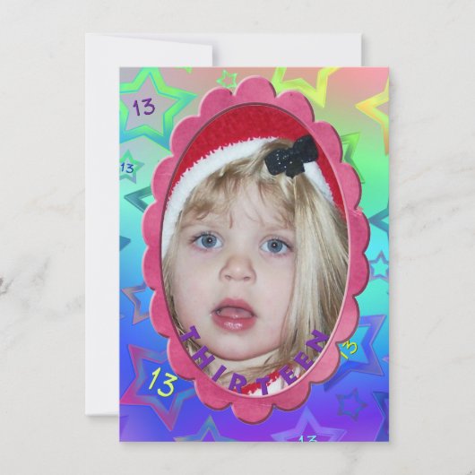第13回誕生日パーティー 招待状 (正面)