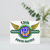 第13回陸軍空軍「南太平洋」第2次世界大戦 ポストカード (スタンド正面)