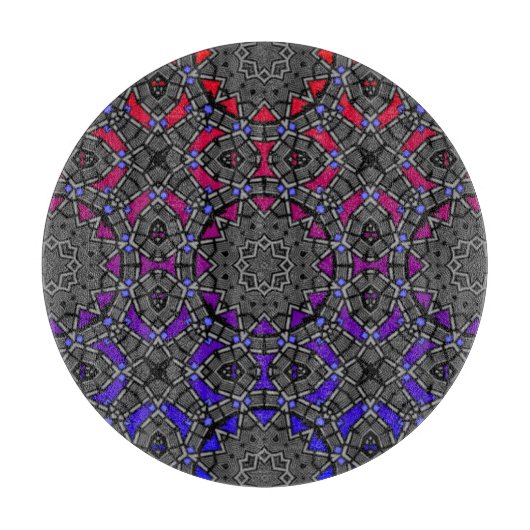 第13巻万華鏡のように千変万化するパターン カッティングボード (正面)