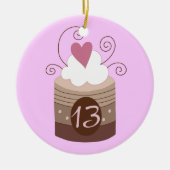 第13彼女のための誕生日プレゼントのアイディア セラミックオーナメント (正面)