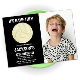 第13期ブラックバレーボール誕生日招待状（写真あり） 招待状