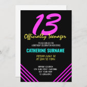 第13期公式10代の若者誕生祝い 招待状 (正面/裏面)