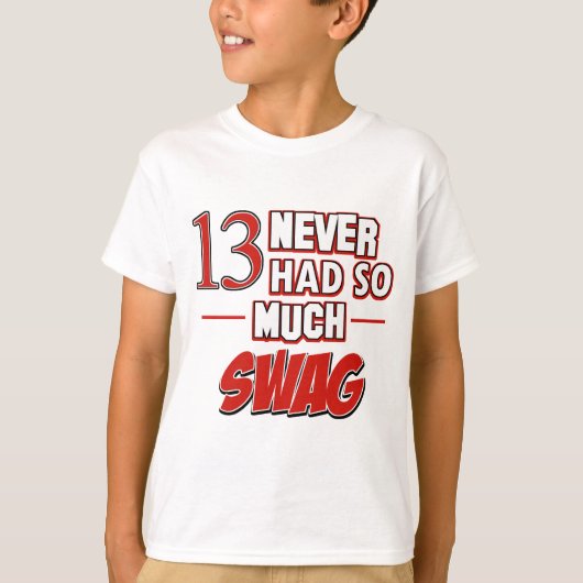 第13歳の誕生日のデザイン Tシャツ (正面)