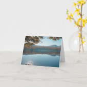 第13湖の反射Notecard カード (黄色い花)