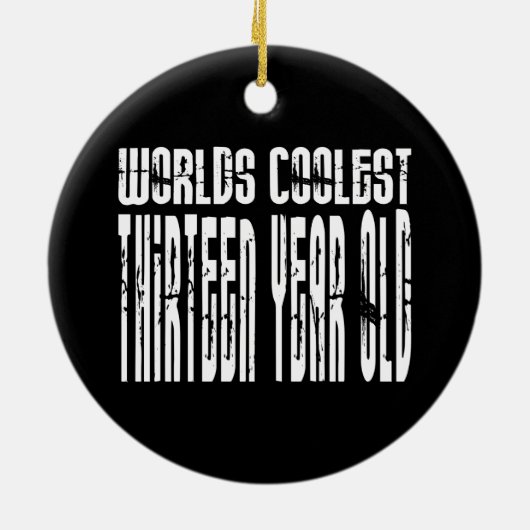 第13誕生日の世界の最もクールな13年を冷却して下さい セラミックオーナメント (裏面)