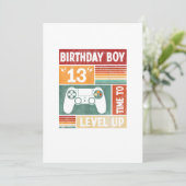 第13誕生日の少年のレベルアップのビデオゲーム 招待状 (スタンド正面)