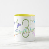 第13誕生日の幸せなマグ マグカップ (中央)