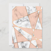 第13誕生日の招待に大理石模様をつけて下さい 招待状 (裏面)