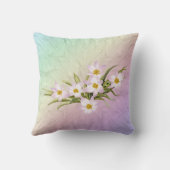 第13誕生日の虹および野生の花 クッション (裏面)