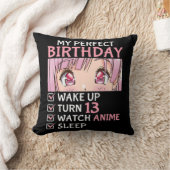 第13誕生日アニメ13歳アニメ10代の クッション (ブランケット)