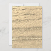 第13誕生日カスタムエージウォーター抽象芸術クールビーチ 招待状 (裏面)