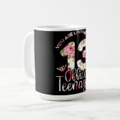 第13誕生日ガールズ13年10代の10代の若者 コーヒーマグカップ (正面左)