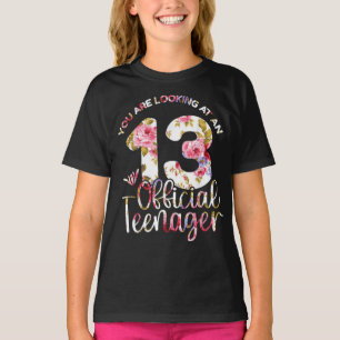 第13誕生日ガールズ13年10代の10代の若者 Tシャツ