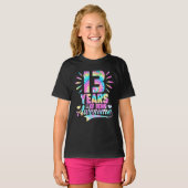第13誕生日ギフトアイディア絞り染め13年 Tシャツ (正面フル)