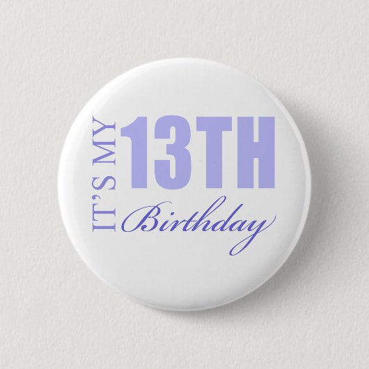 第13誕生日ギフトアイディア 缶バッジ (正面)