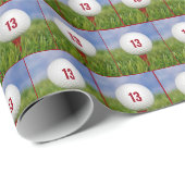 第13誕生日ゴルフボール ラッピングペーパー (ロールコーナー)