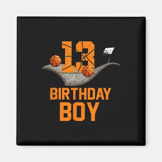 第13誕生日ビスケットビルジャージ13歳の少年 マグネット (正面)