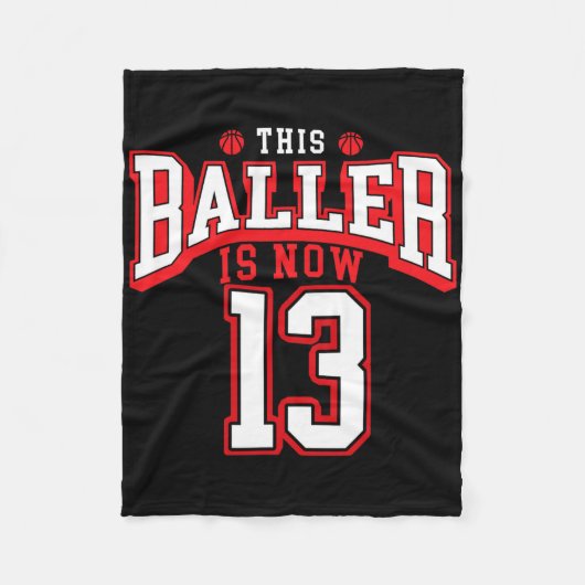 第13誕生日ビスケットビル恋人13歳Bday フリースブランケット (正面)