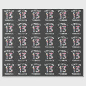 第13誕生日ビューティフルフラワー公式10代の若者 ラッピングペーパー (フラット)