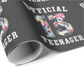 第13誕生日ビューティフルフラワー公式10代の若者 ラッピングペーパー (ロールコーナー)