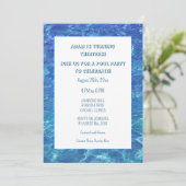 第13誕生日ブループールパーティー水カスタム時代 招待状 (スタンド正面)