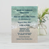 第13誕生日プールビーチウォータースイムパーティー 招待状 (スタンド正面)