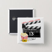 第13誕生日ムービーパーティー 缶バッジ (正面&裏面)