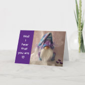 **第13誕生日ユーモア**格言からクール カード (正面)