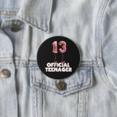第13誕生日公式10代の若者ホイルバルーン 缶バッジ (インサイチュ)
