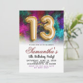 第13誕生日勾配招待状 招待状 (スタンド正面)