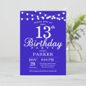 第13誕生日招待状青 招待状 (スタンド正面)